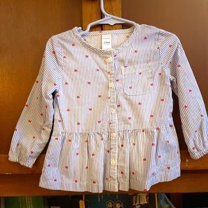 Carter’s size 24 Months long sleeve.